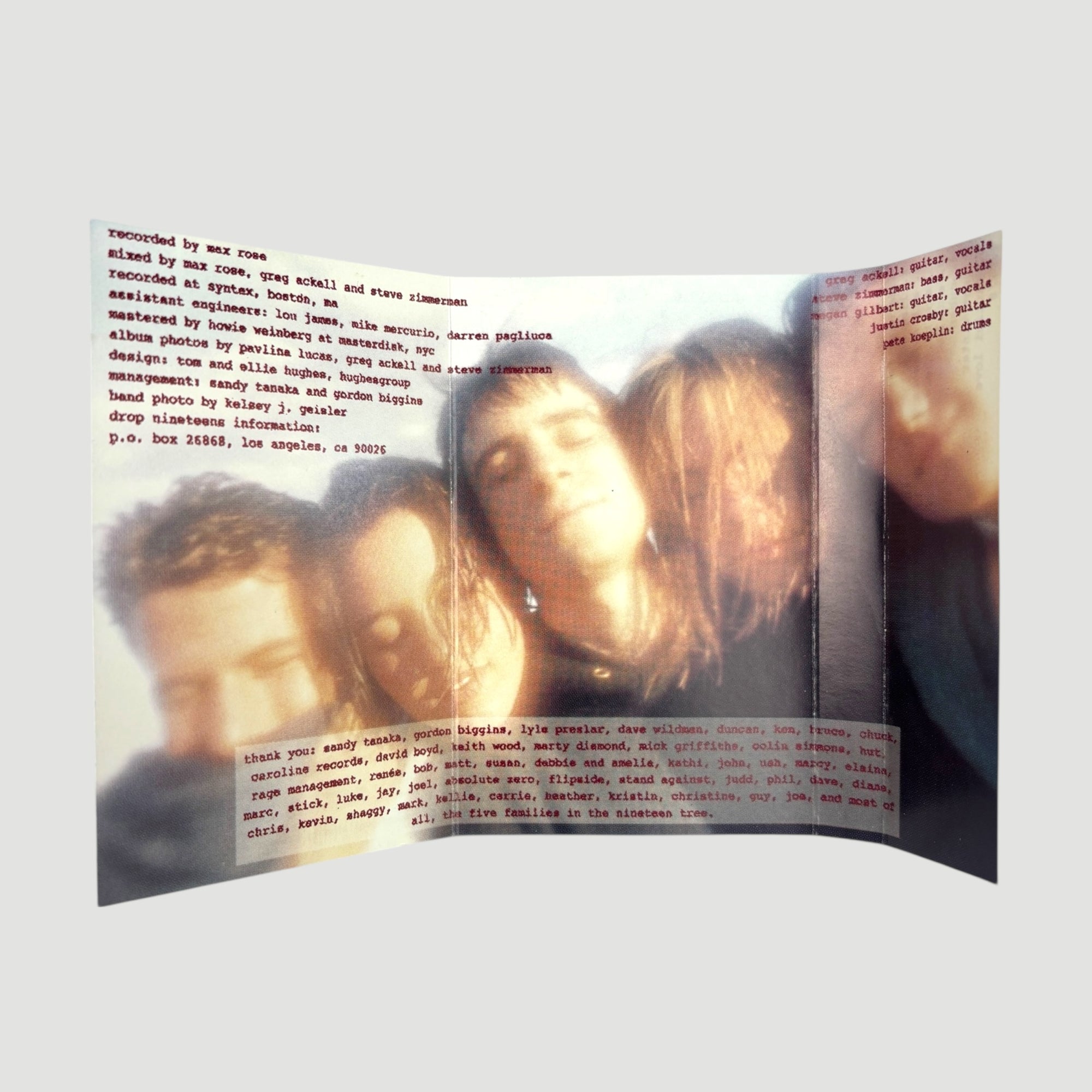 1993 Drop Nineteens National Coma UK Cassette