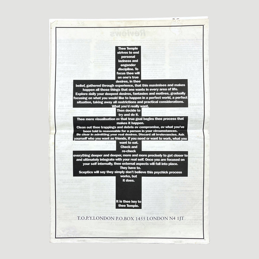 1992 Temple of Psychic Youth OV Magazine