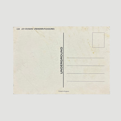 1980 Joy Division Unknown Pleasures Postcard
