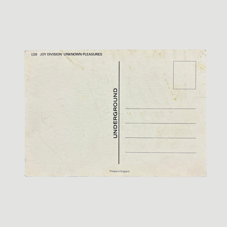 1980 Joy Division Unknown Pleasures Postcard