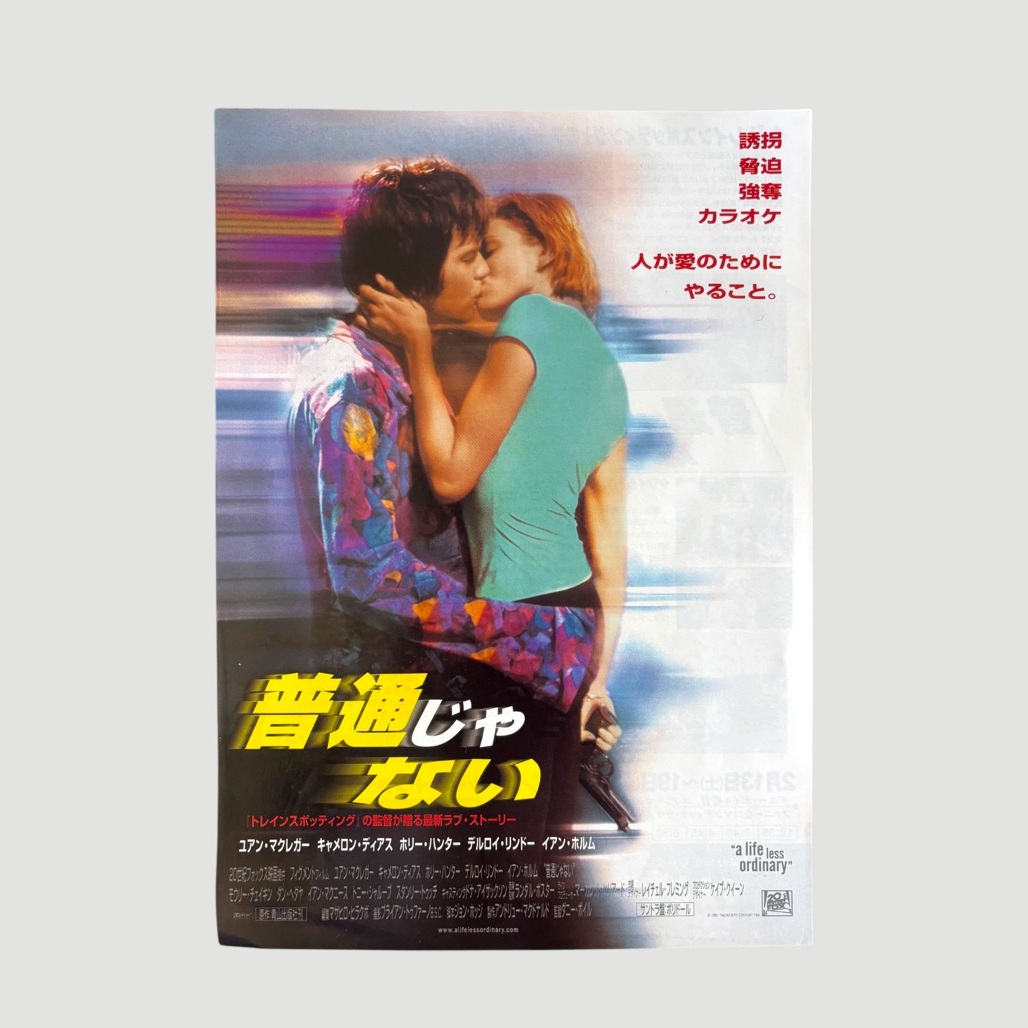 1998 A Life Less Ordinary Japanese Chirashi Poster