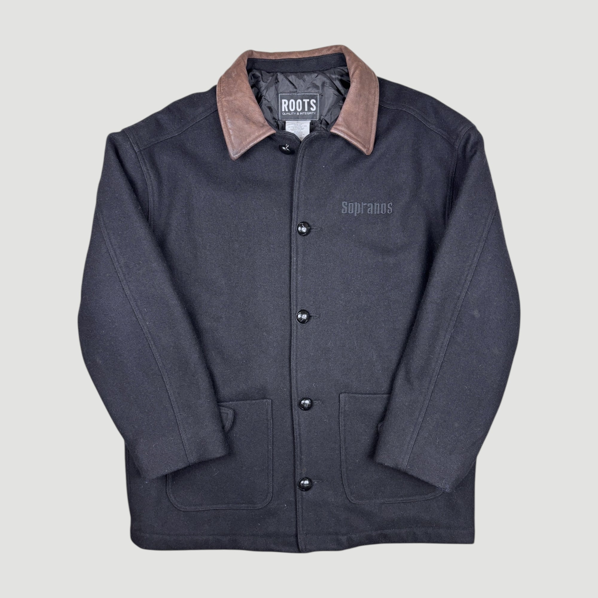 00's HBO The Sopranos Wool Button Up Jacket