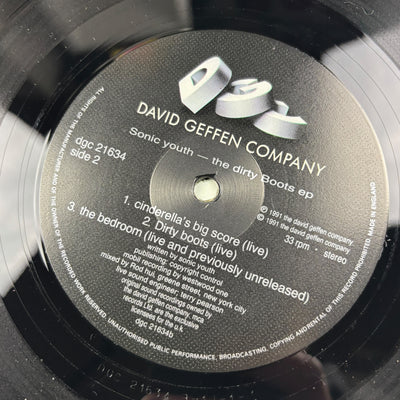 1991 Sonic Youth Dirty Boots UK 12" EP