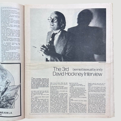 1977 Interview Magazine August Issue