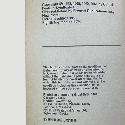 1974 Snoopy You're My Hero, Charlie Brown! Book
