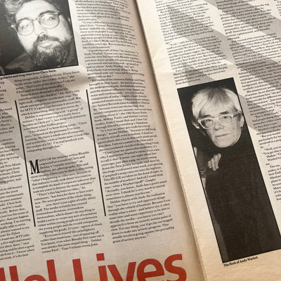 1984 NME Andy Warhol Pop Tarts! Issue