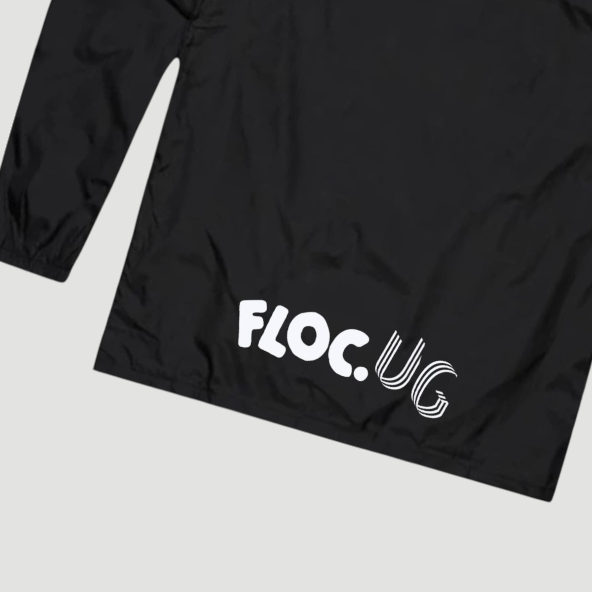 Floc x UG Varsity Coach Jacket Black