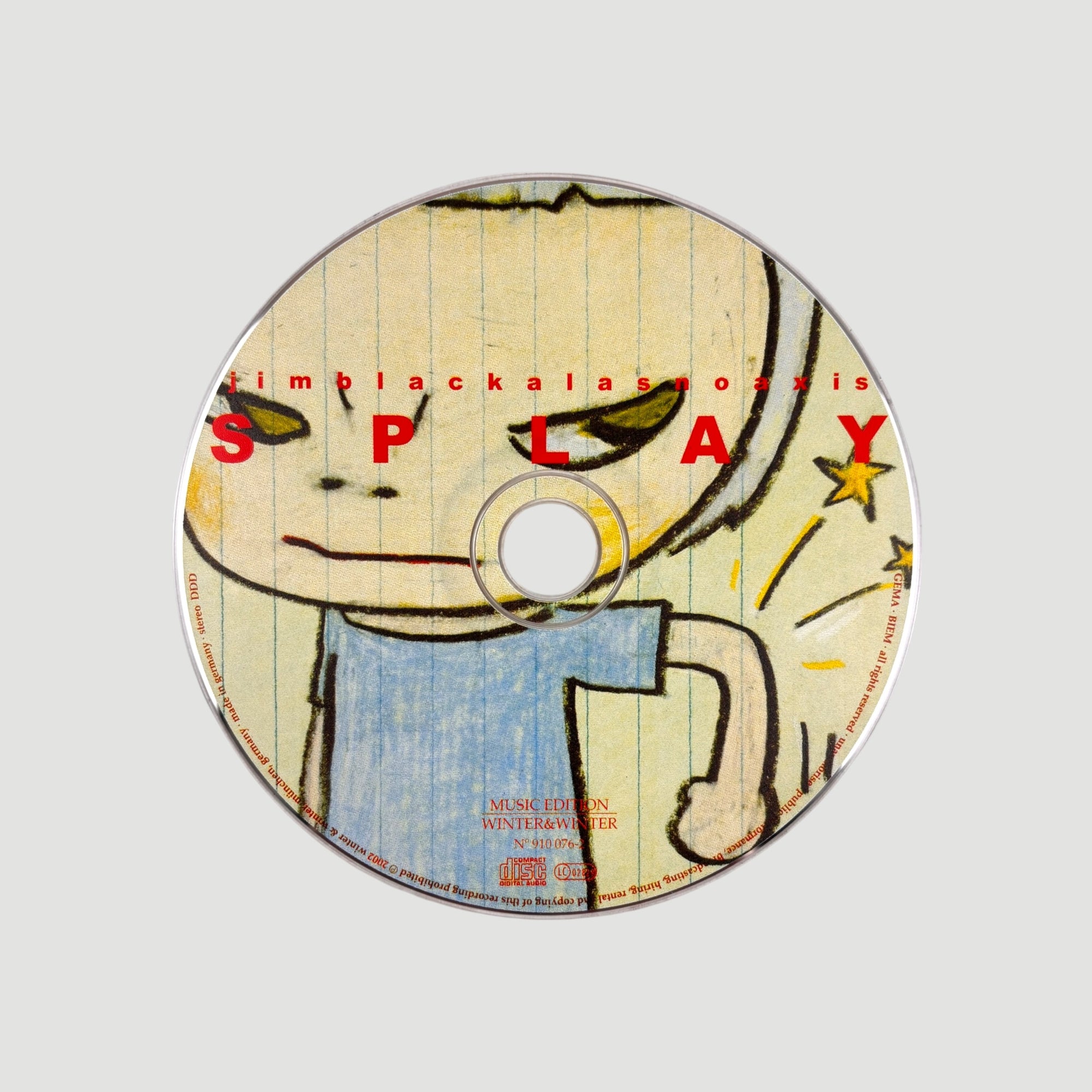 2002 Jim Black Splay Yoshitomo Nara Japanese CD