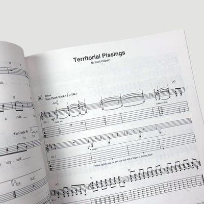 1991 Nirvana Nevermind Guitar Tab/Vocal Book