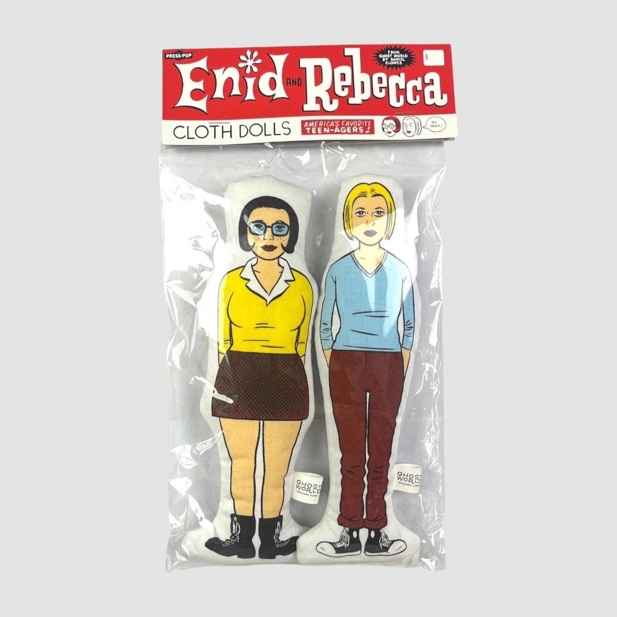 2001 Ghost World Enid & Rebecca Cloth Dolls (Sealed)