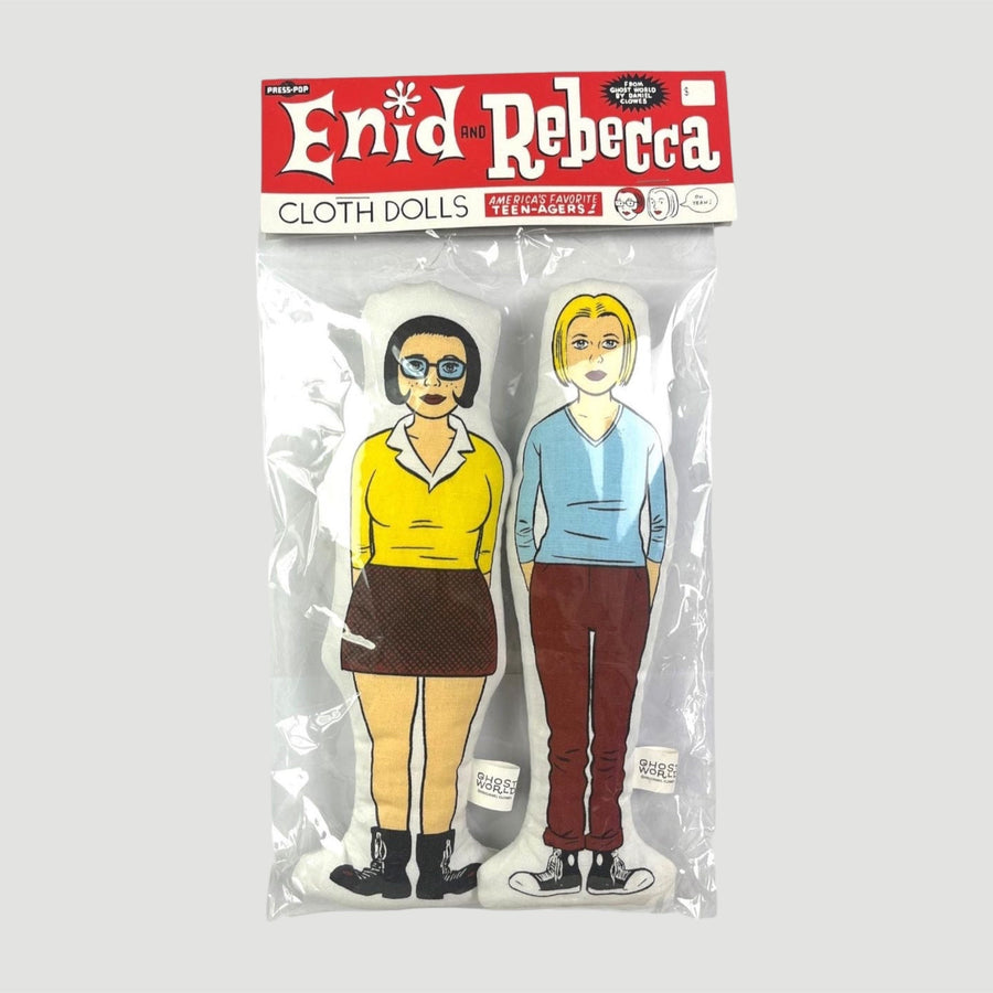 2001 Ghost World Enid & Rebecca Cloth Dolls (Sealed)