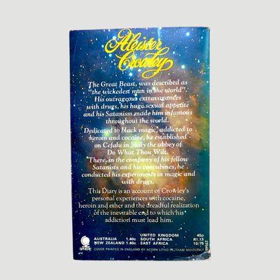 70's Aleister Crowley Diary of a Drug Fiend