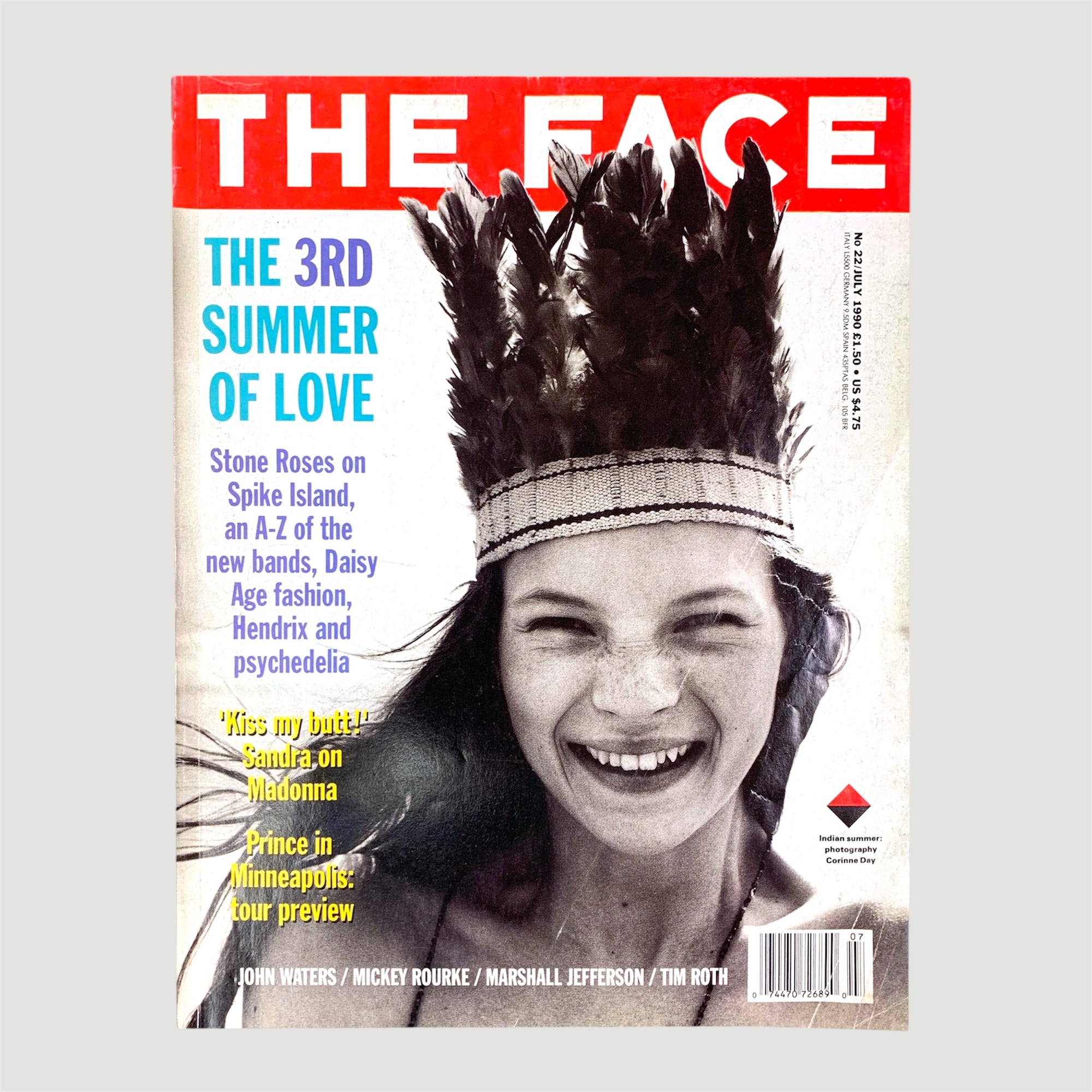 1990 The Face Magazine Kate Moss Cover