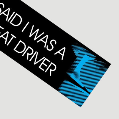 Tom Vek x UG Backseat Driver Bumper Sticker