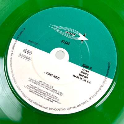 1995 Hum Stars UK Green 7" Single
