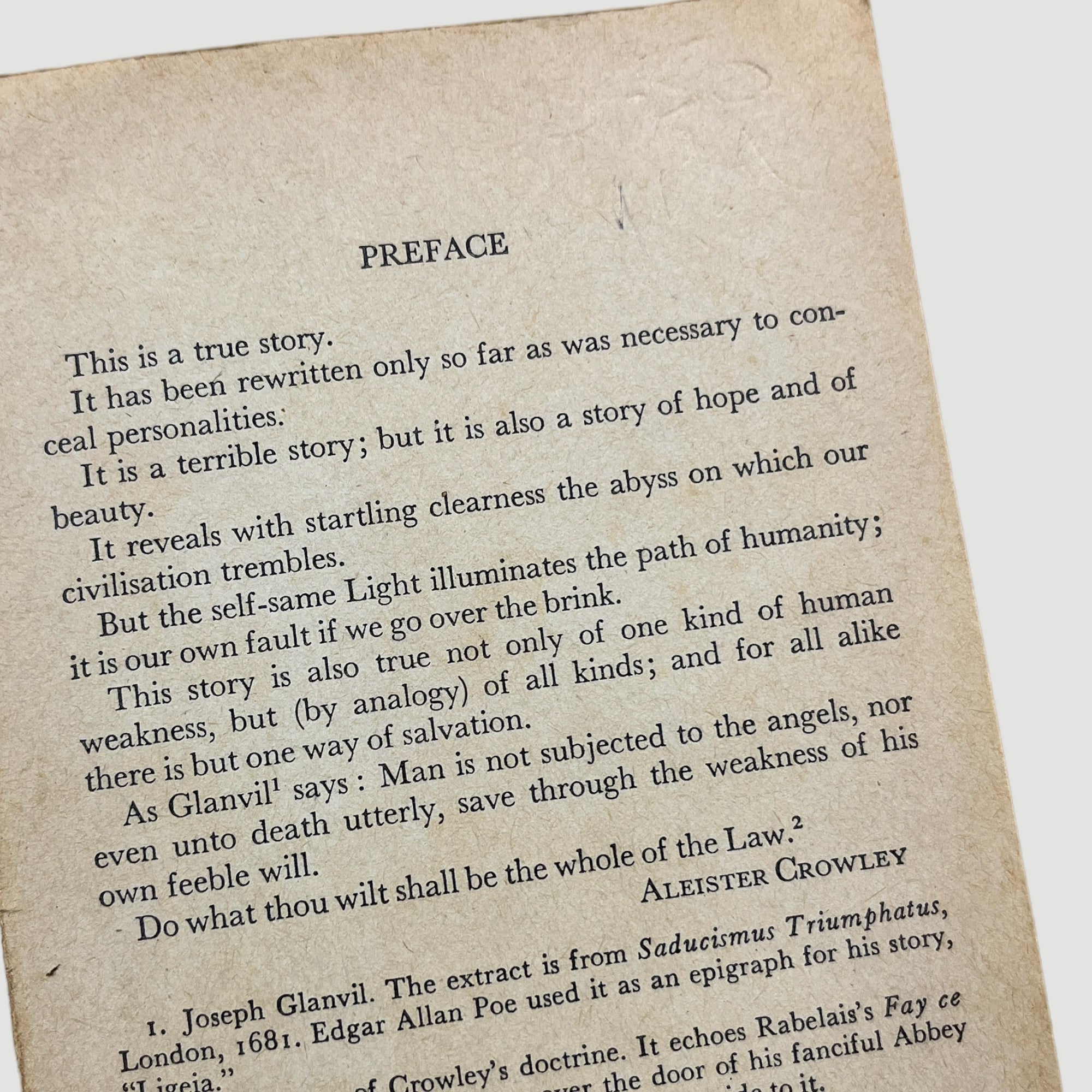 70's Aleister Crowley Diary of a Drug Fiend