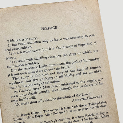 70's Aleister Crowley Diary of a Drug Fiend