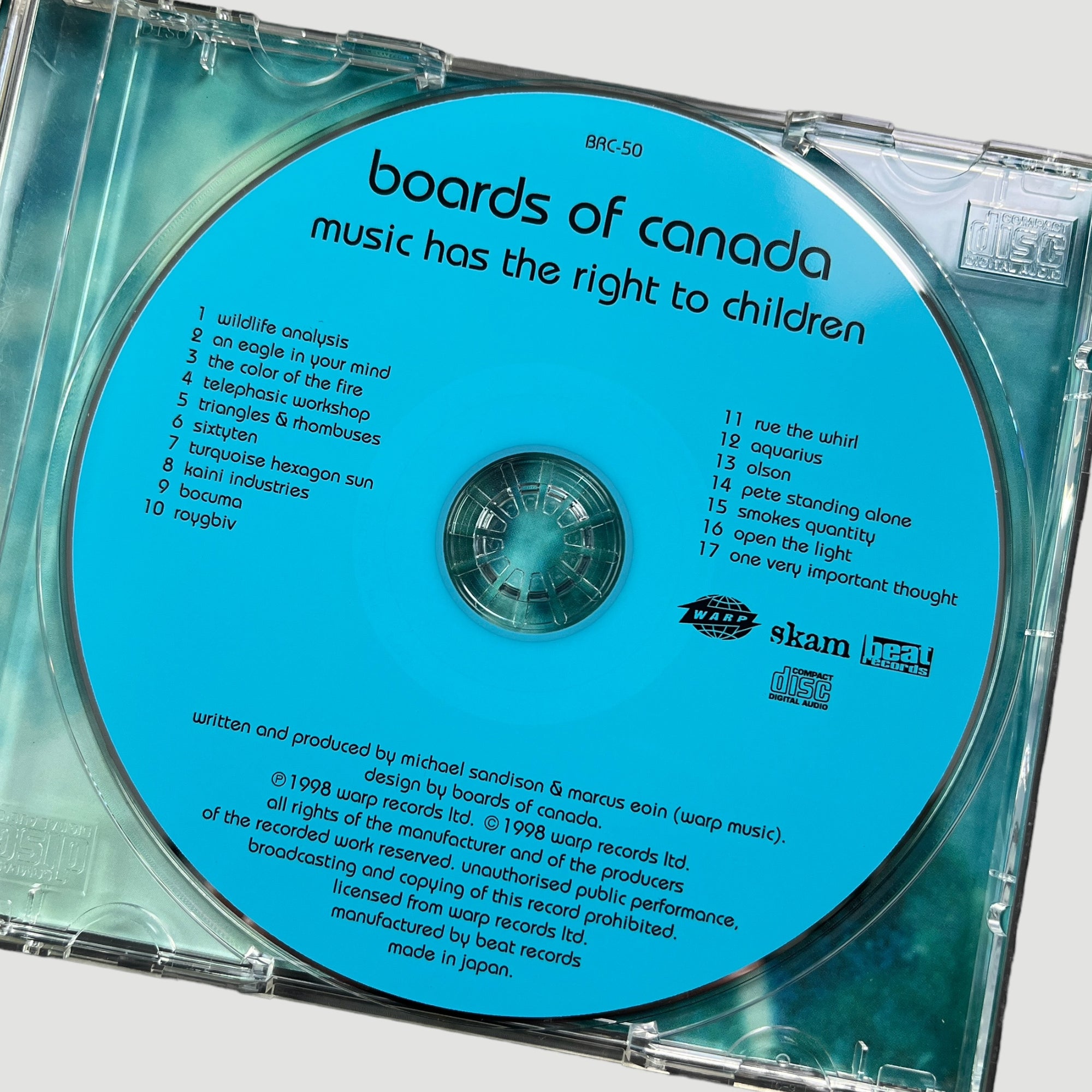 Early 00's Boards of Canada Music has the Right Japanese CD