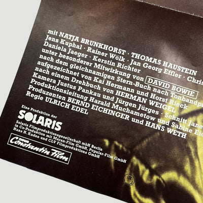 80's Christiane F. German Promo Poster