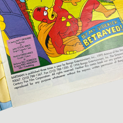 1999 Bartman and Radioactive Man Bongo Comic Promo