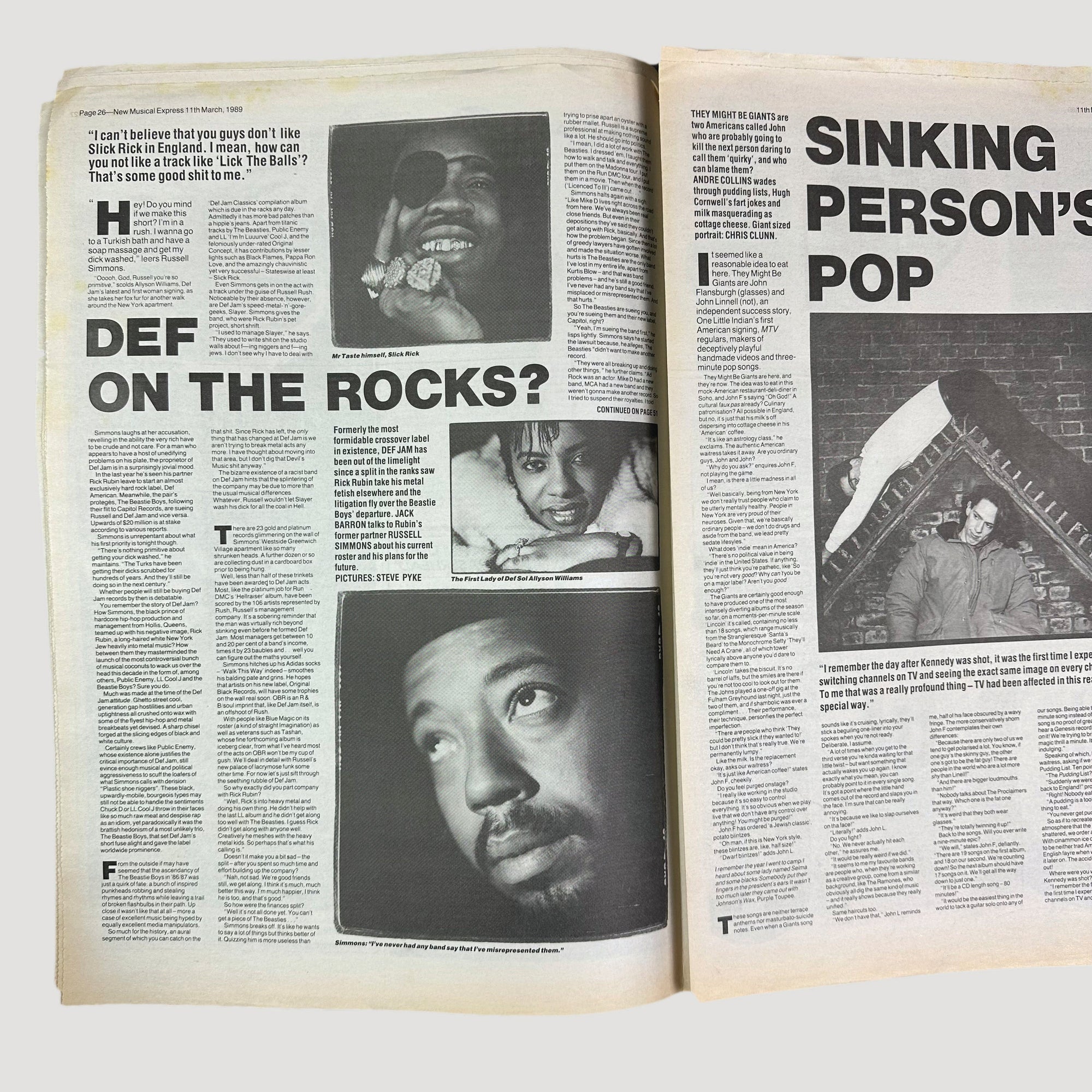 1989 NME Sonic Youth Issue