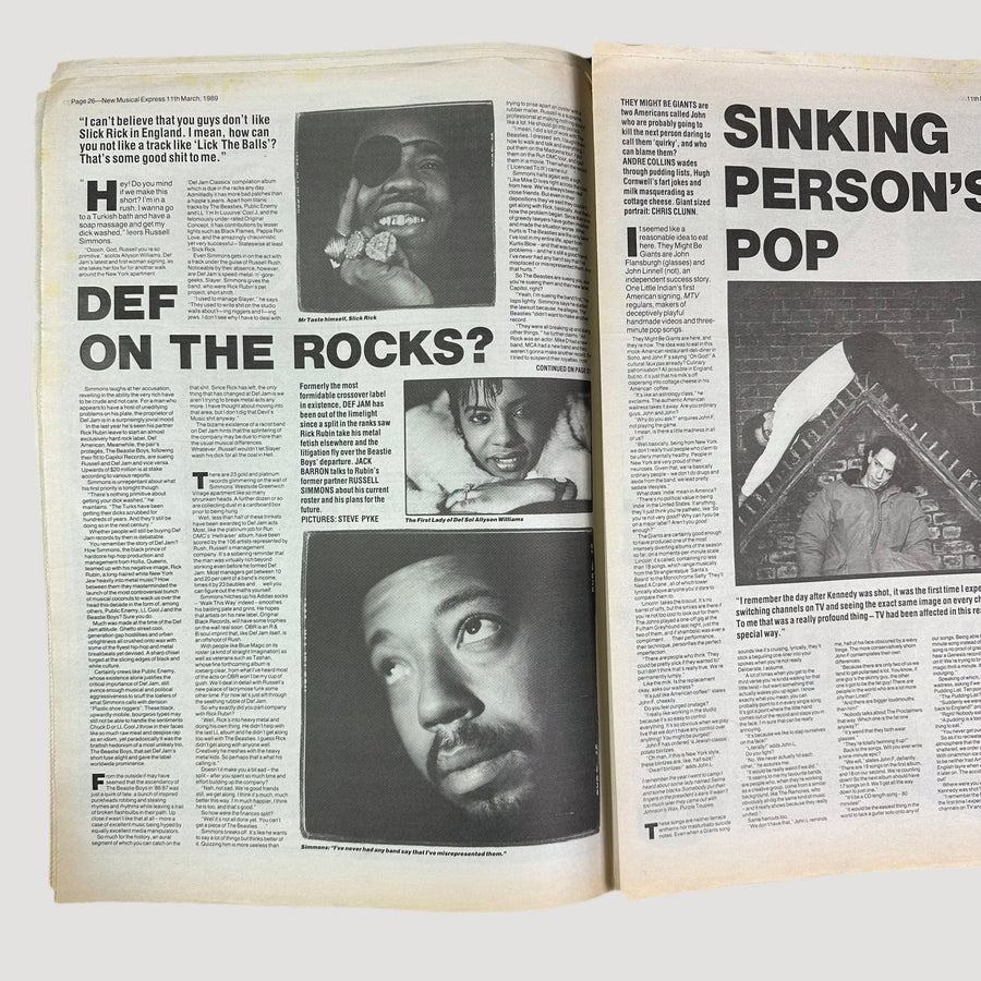 1989 NME Sonic Youth Issue