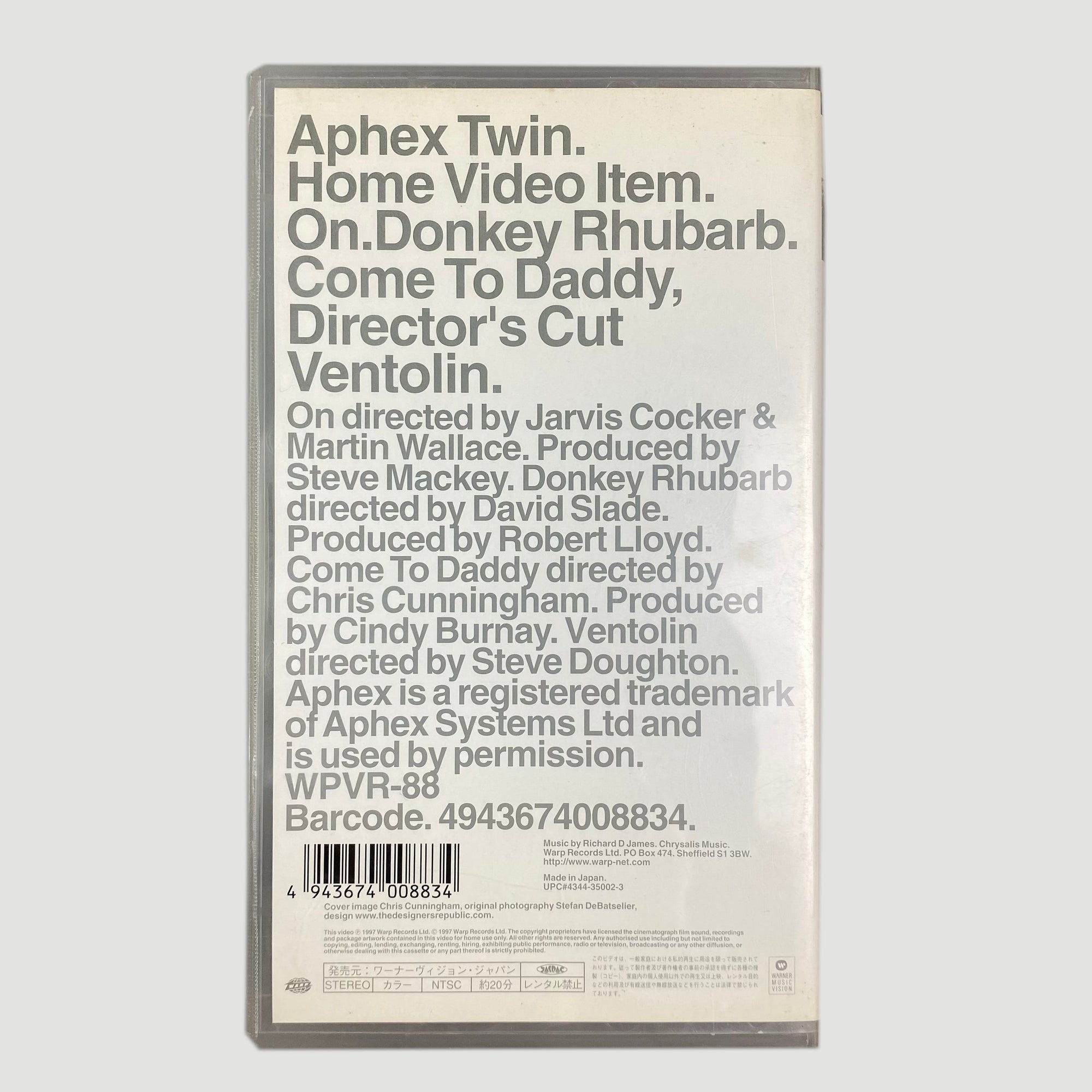 1997 Aphex Twin Come to Daddy Japanese VHS