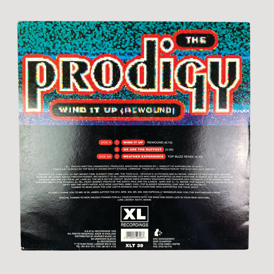 1993 The Prodigy Wind It Up 12" Single
