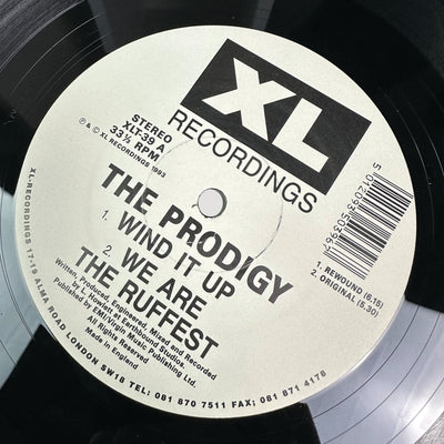 1993 The Prodigy Wind It Up 12" Single