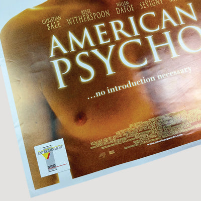 2000 American Psycho Promo Poster