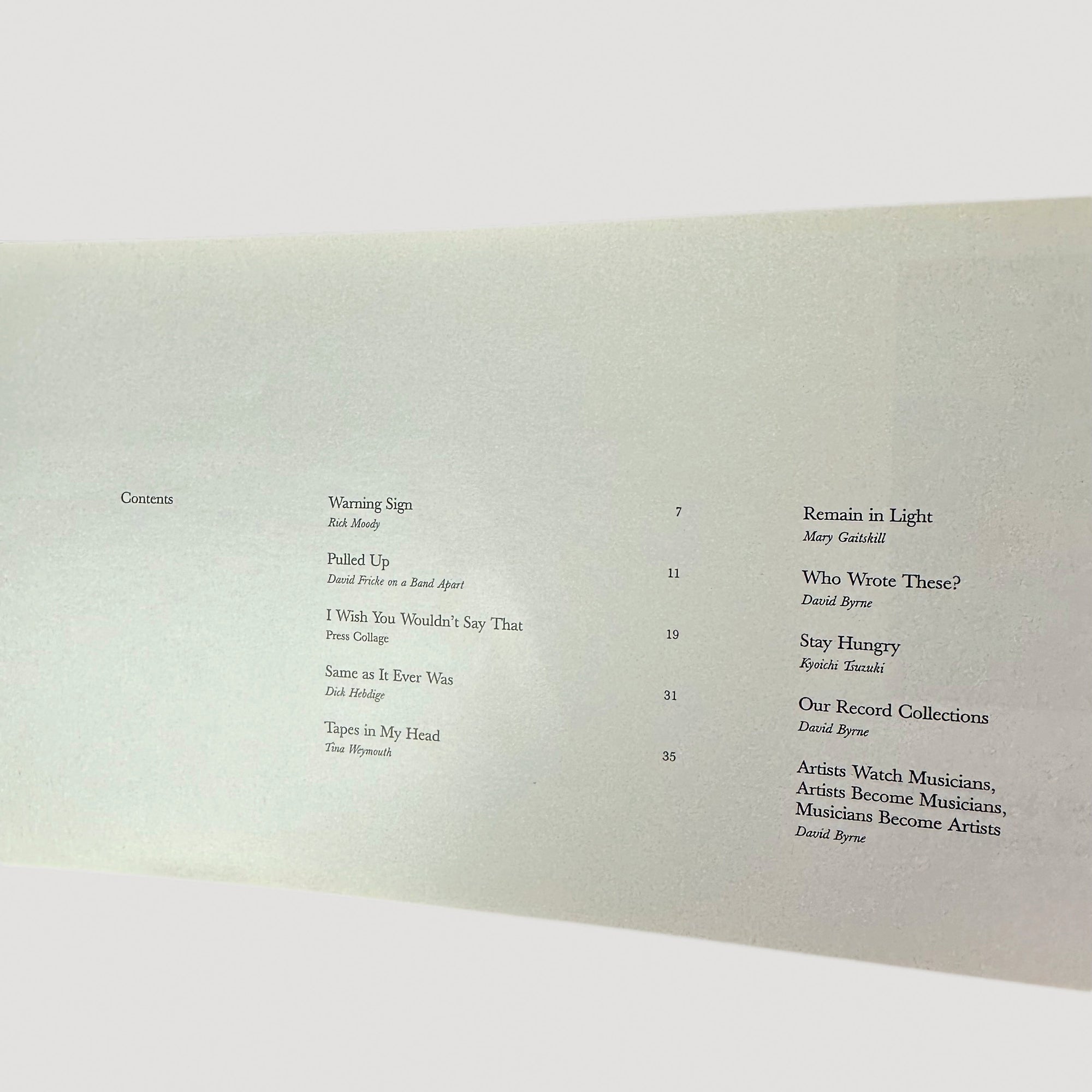 2003 Talking Heads Once in a Lifetime Boxset