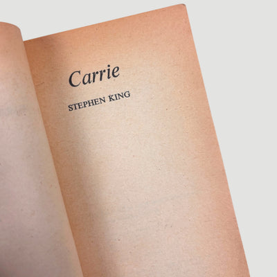 80's Stephen King Carrie Softback