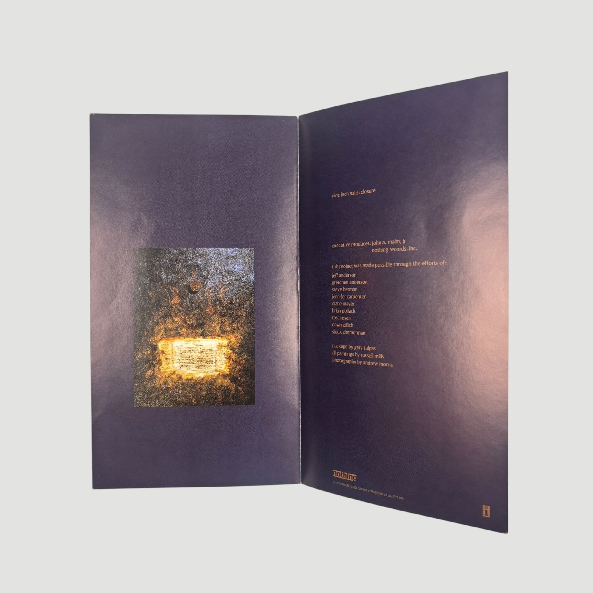 1997 Nine Inch Nails Closure 2 VHS Set