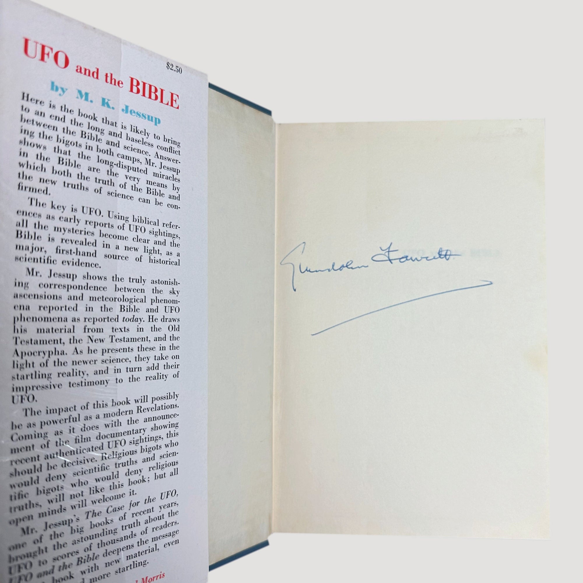 1956 UFO and The Bible 1st Edition Hardback