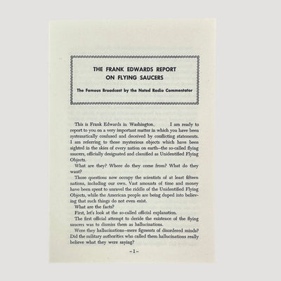 1956 UFO and The Bible 1st Edition Hardback