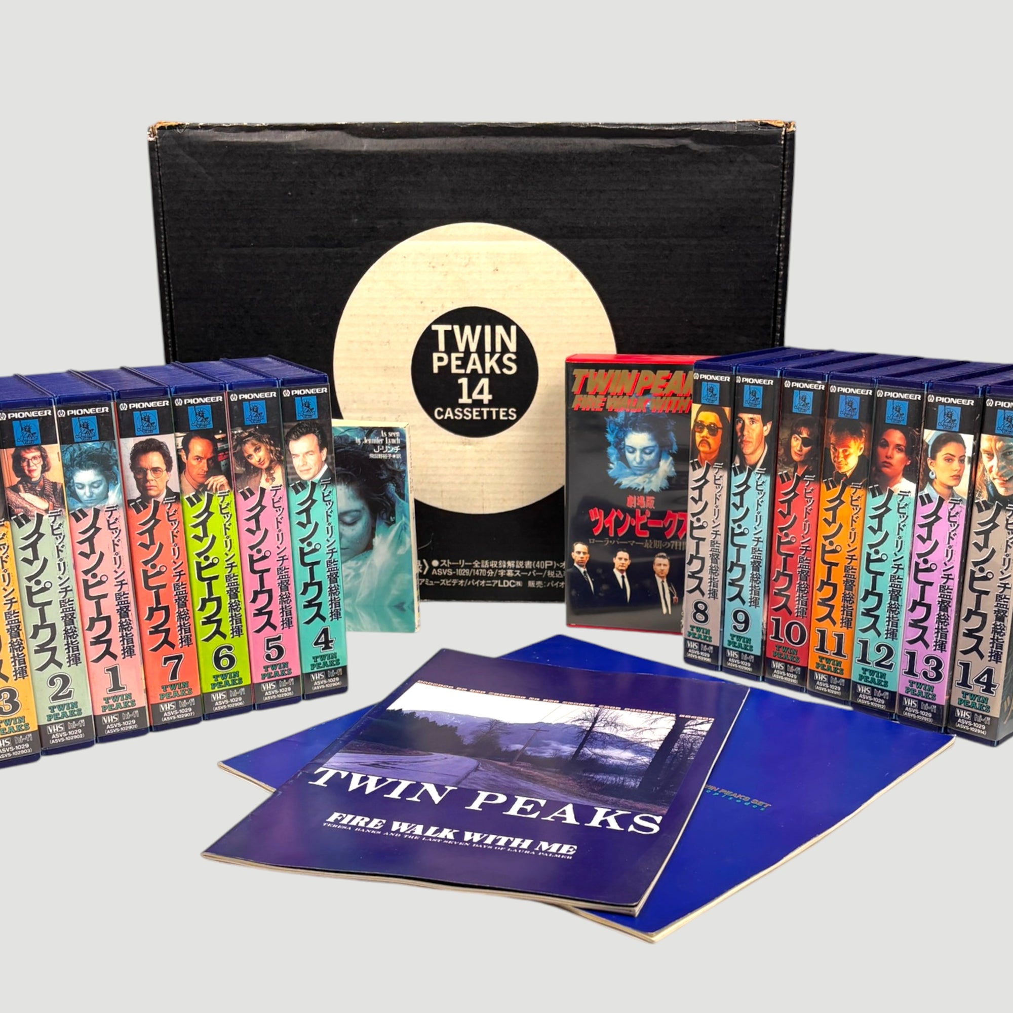 1992 Twin Peaks Season 1+2 Japanese 16 VHS 2 Book Collection Box