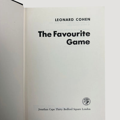 1970 Leonard Cohen The Favourite Game 1st Edition