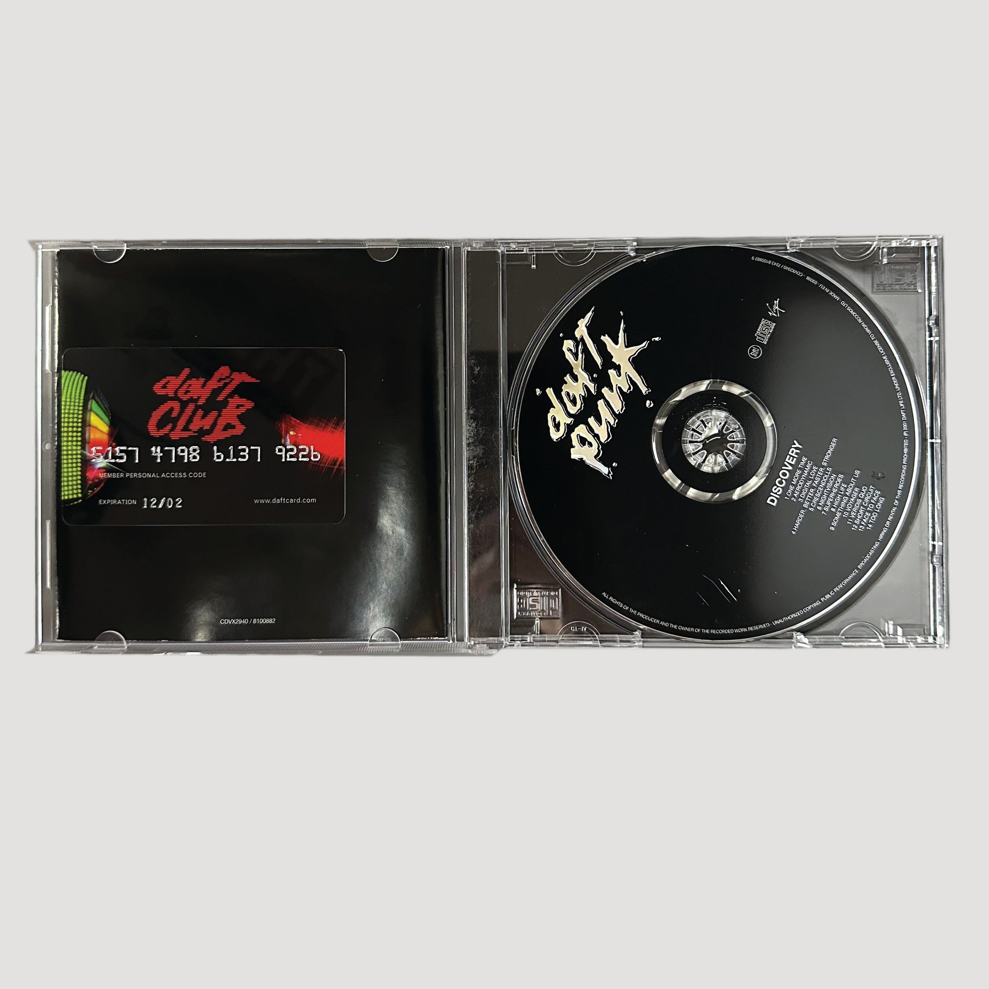 2001 Daft Punk Discovery CD + Daft Clubcard