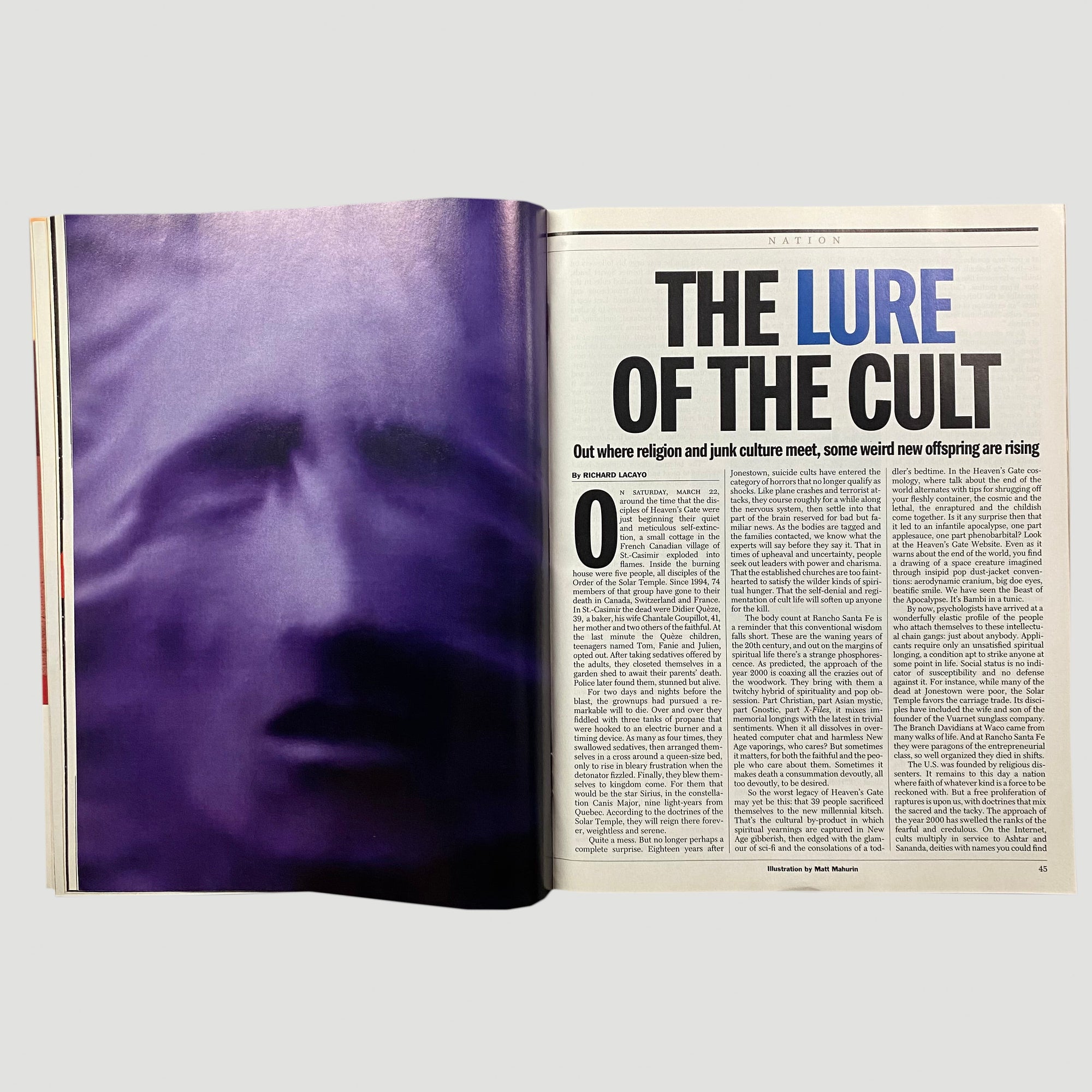 1999 Time Magazine Inside the Web of Death