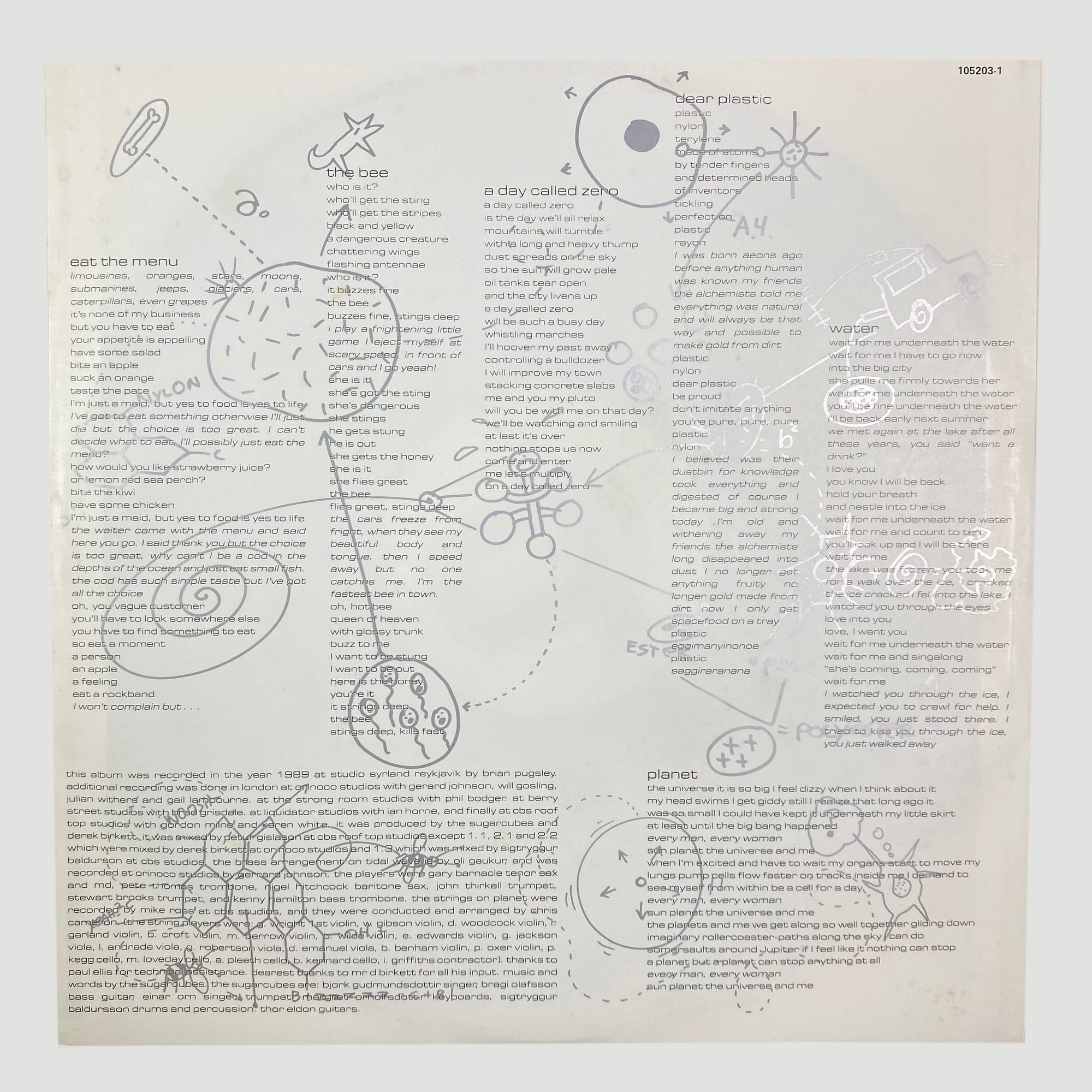 1989 The Sugarcubes Here Today Tomorrow LP