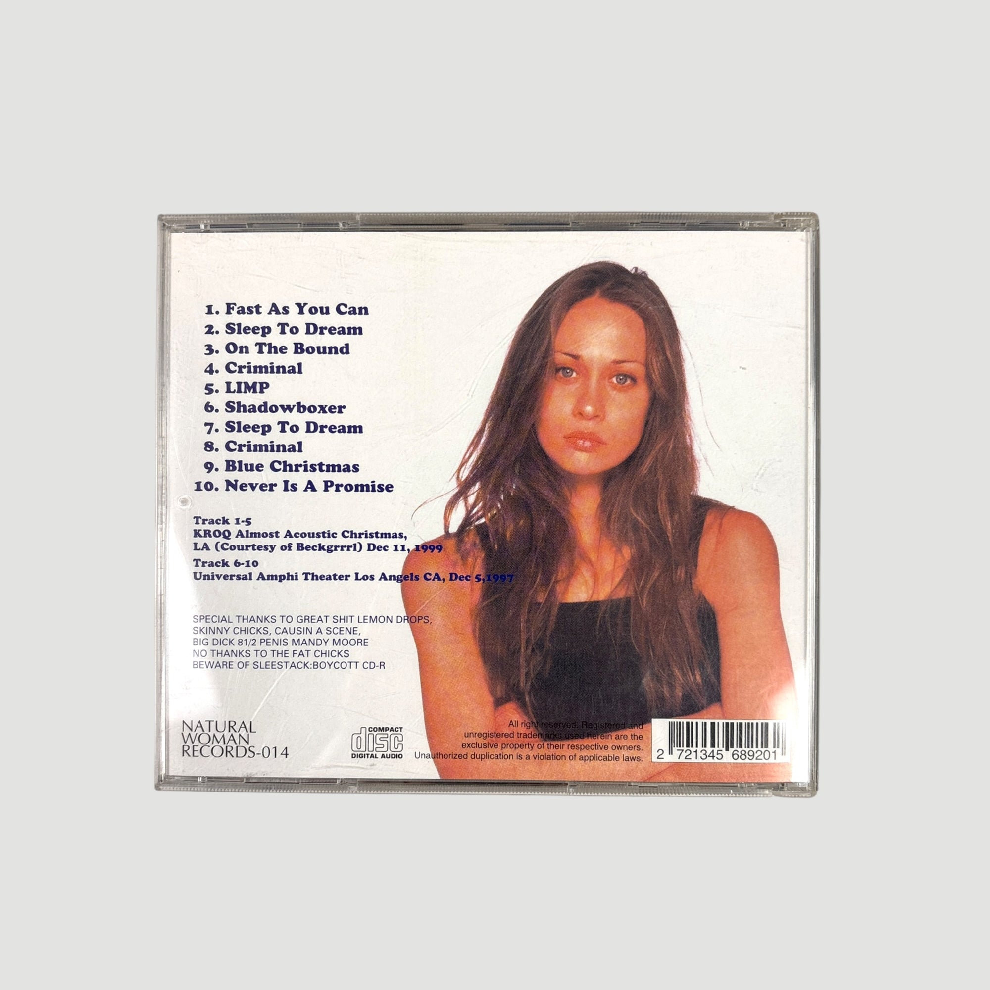 1997 Fiona Apple Spin Magazine US CD