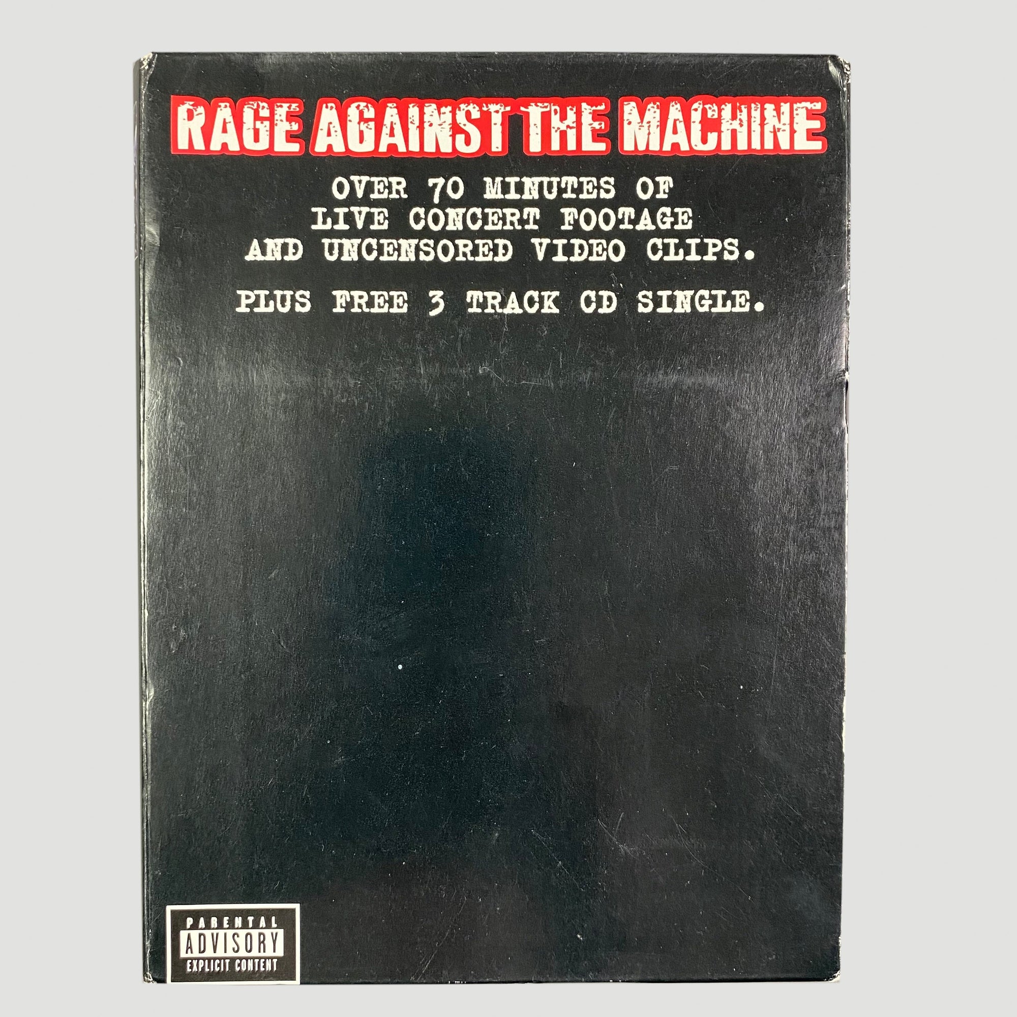 Rage Against the Machine Live in Concert Uncensored VHS+CD