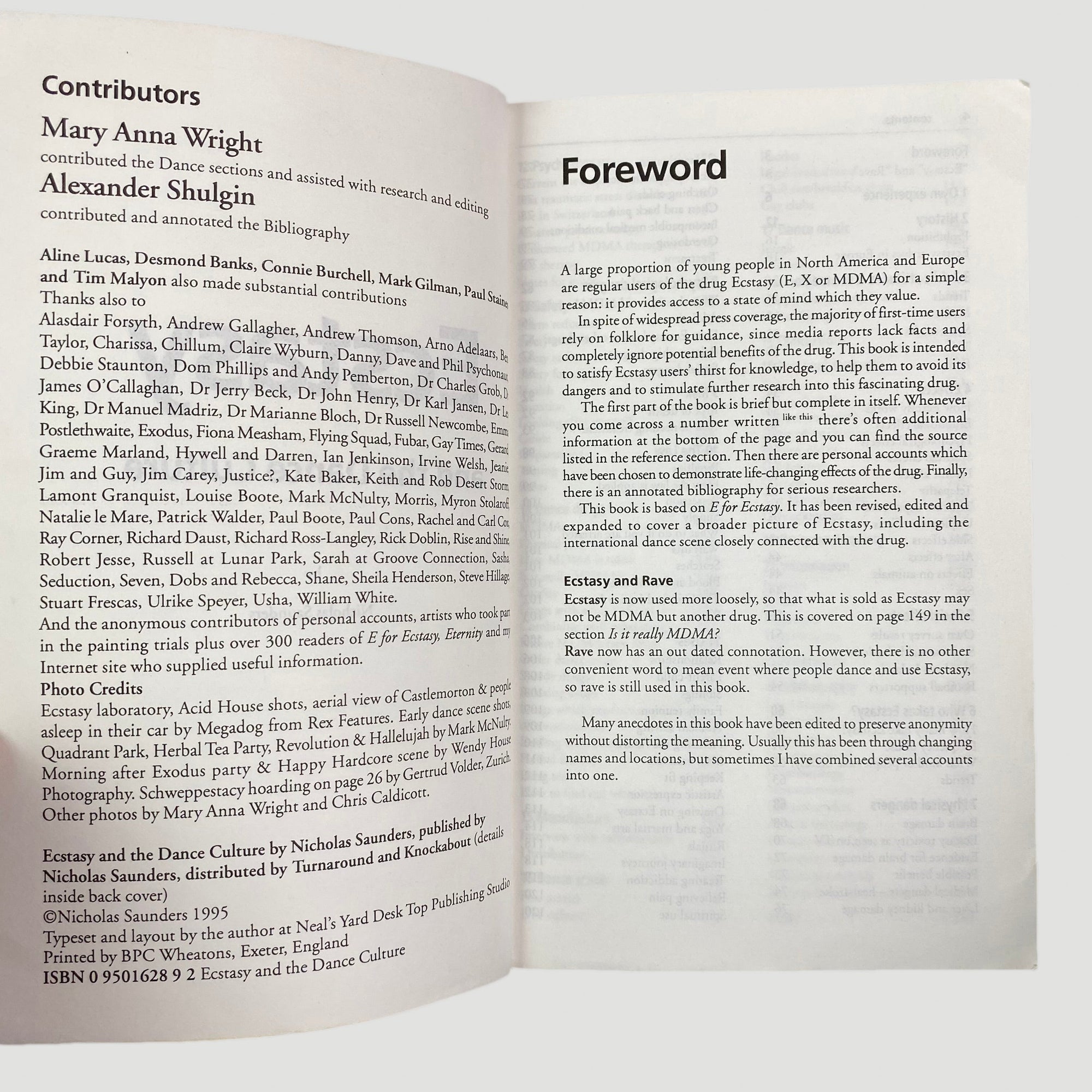 1995 Ecstasy and the Dance Culture