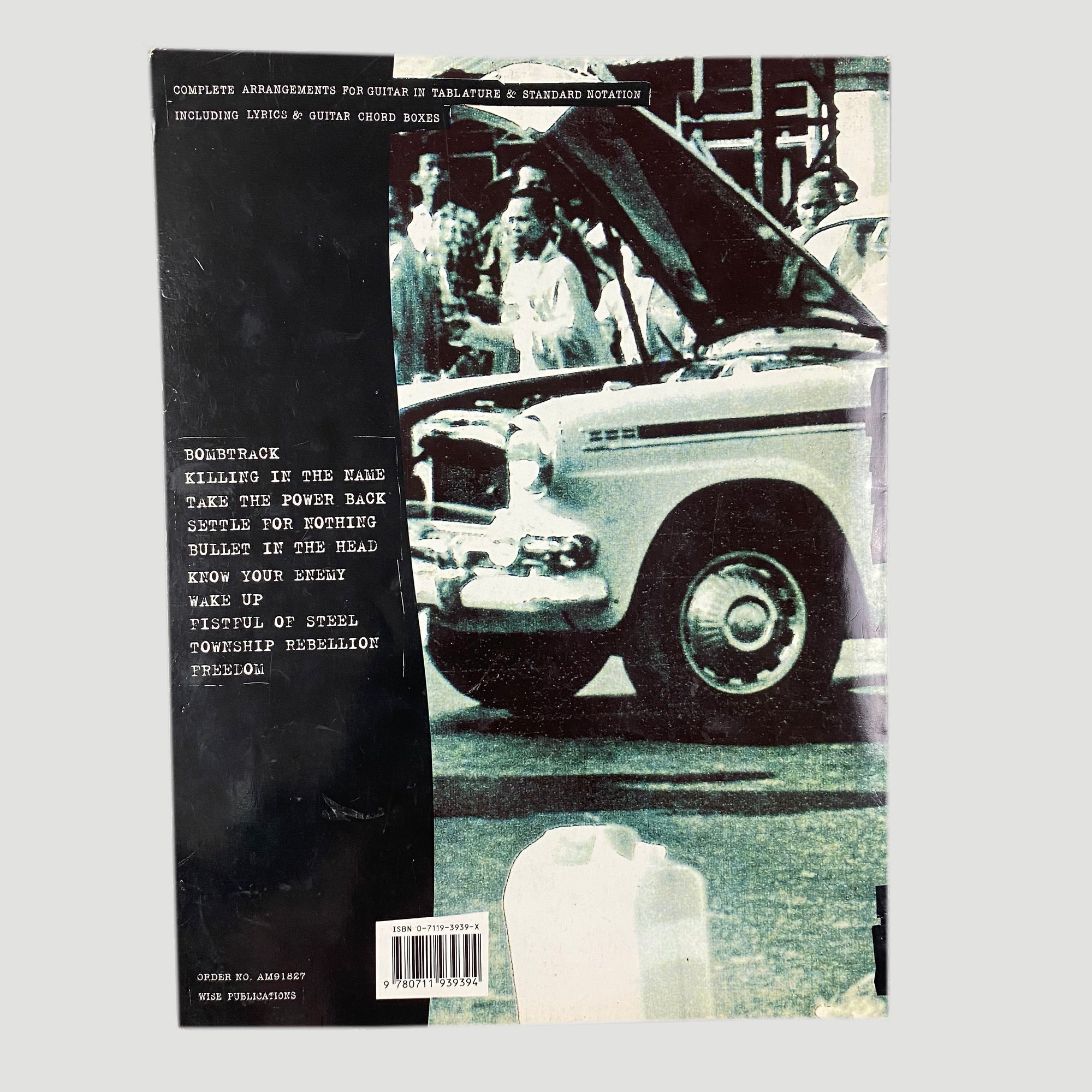 Early 90's Rage Against the Machine Guitar/Tab Book