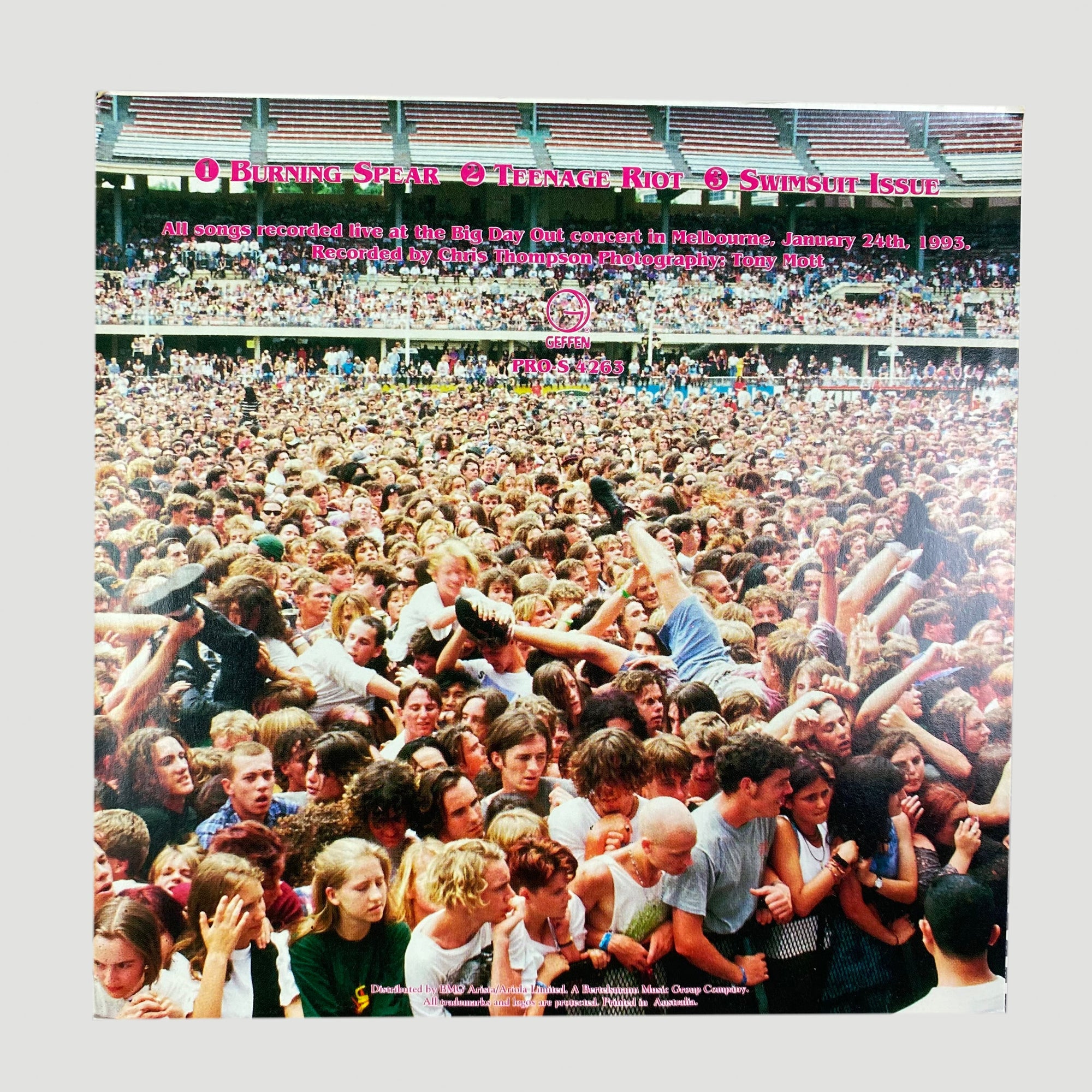 1992 Sonic Youth Burning Spear Ltd Ed. 7"