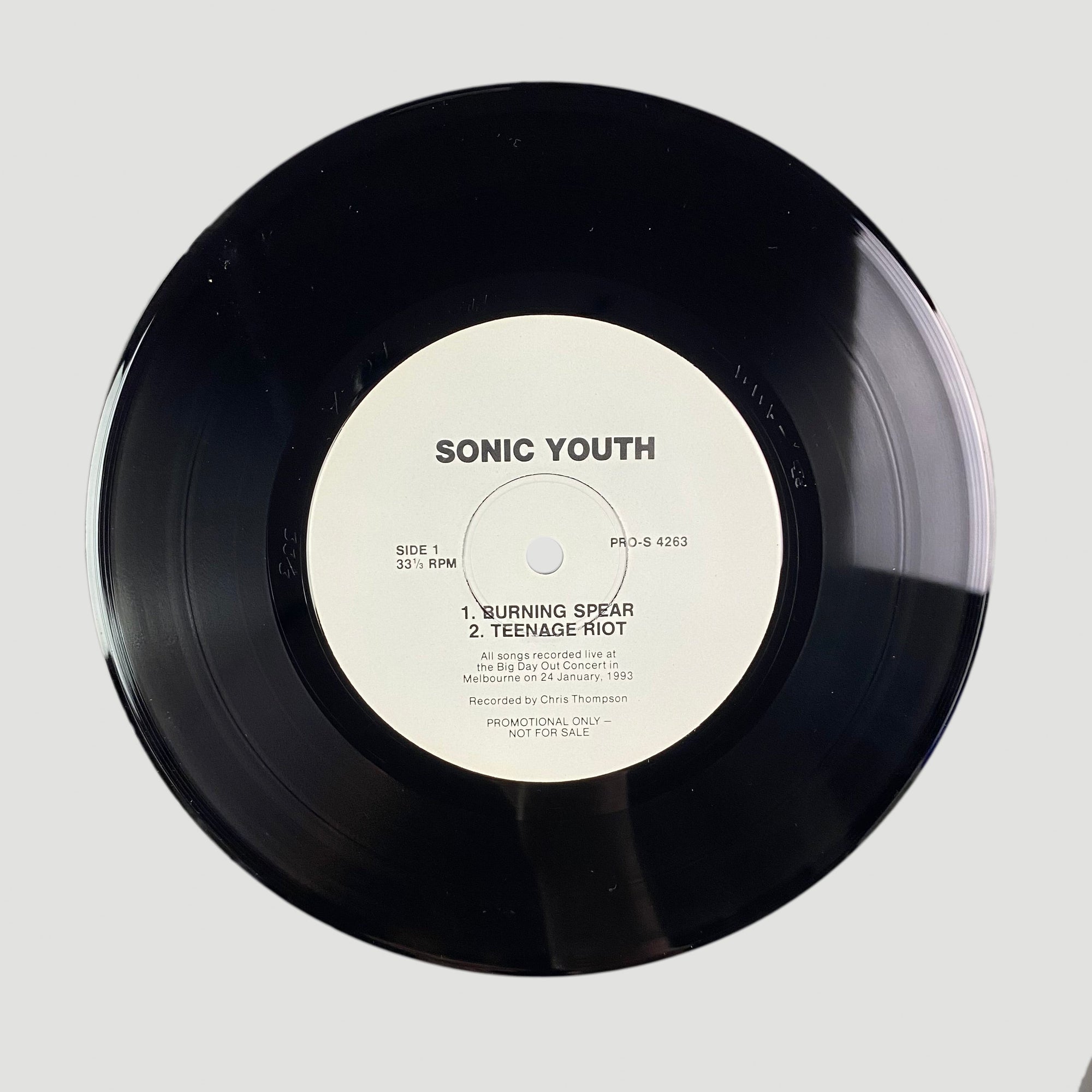 1992 Sonic Youth Burning Spear Ltd Ed. 7"