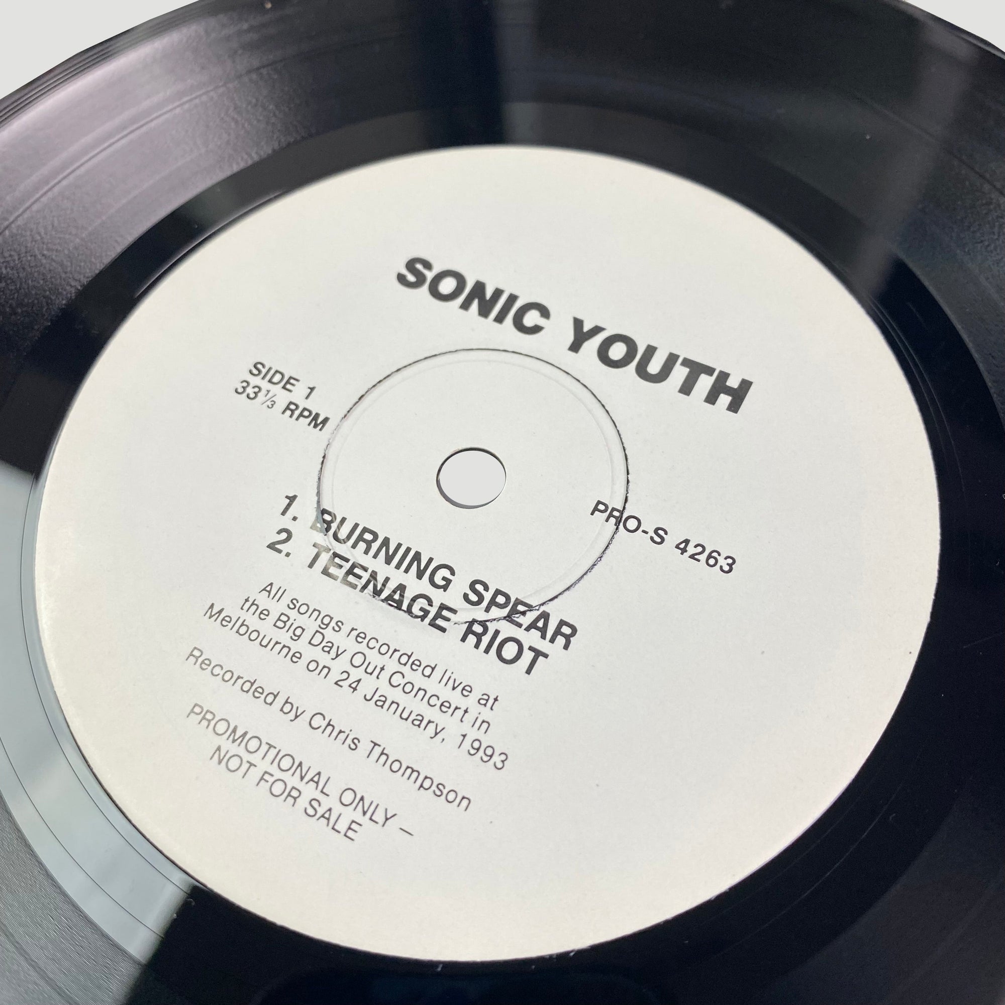 1992 Sonic Youth Burning Spear Ltd Ed. 7"