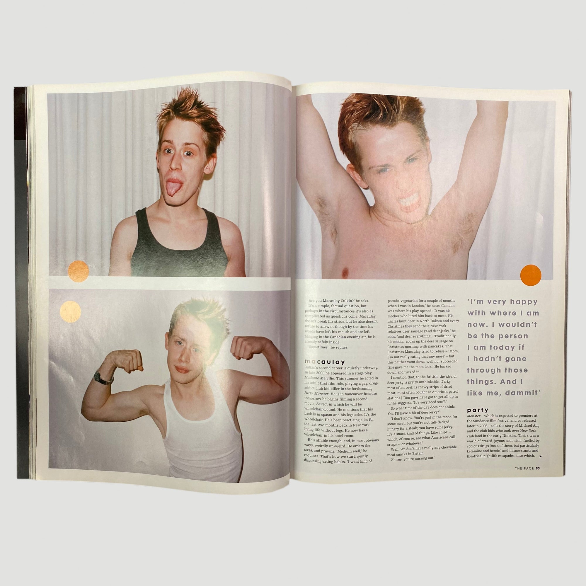 2002 The Face Macaulay Culkin Issue