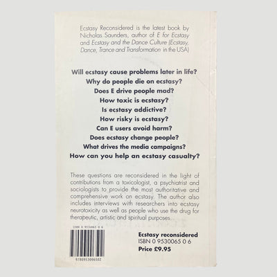 1997 Ecstasy Reconsidered by Nicholas Saunders