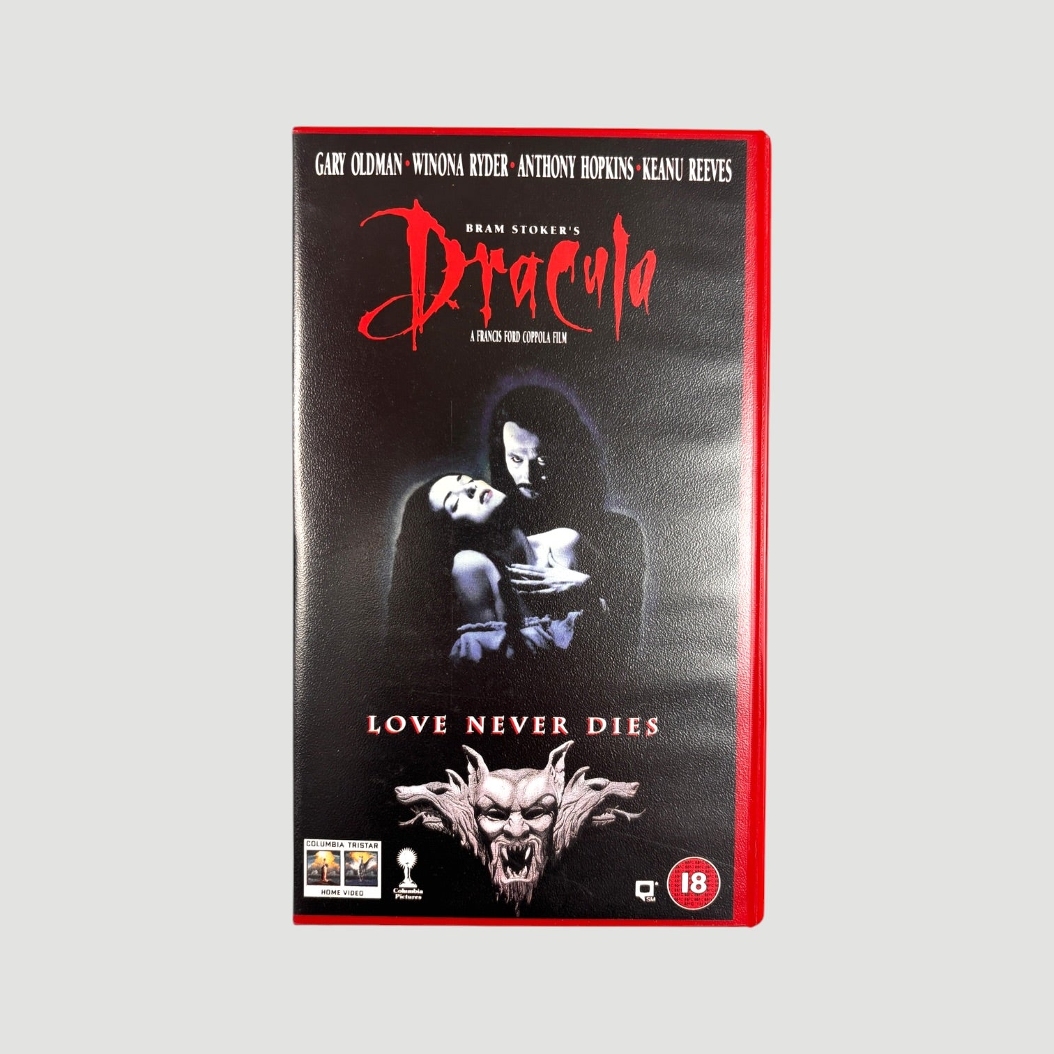 1992 Bram Stoker's Dracula UK VHS/Book/Pin Coffin Boxset